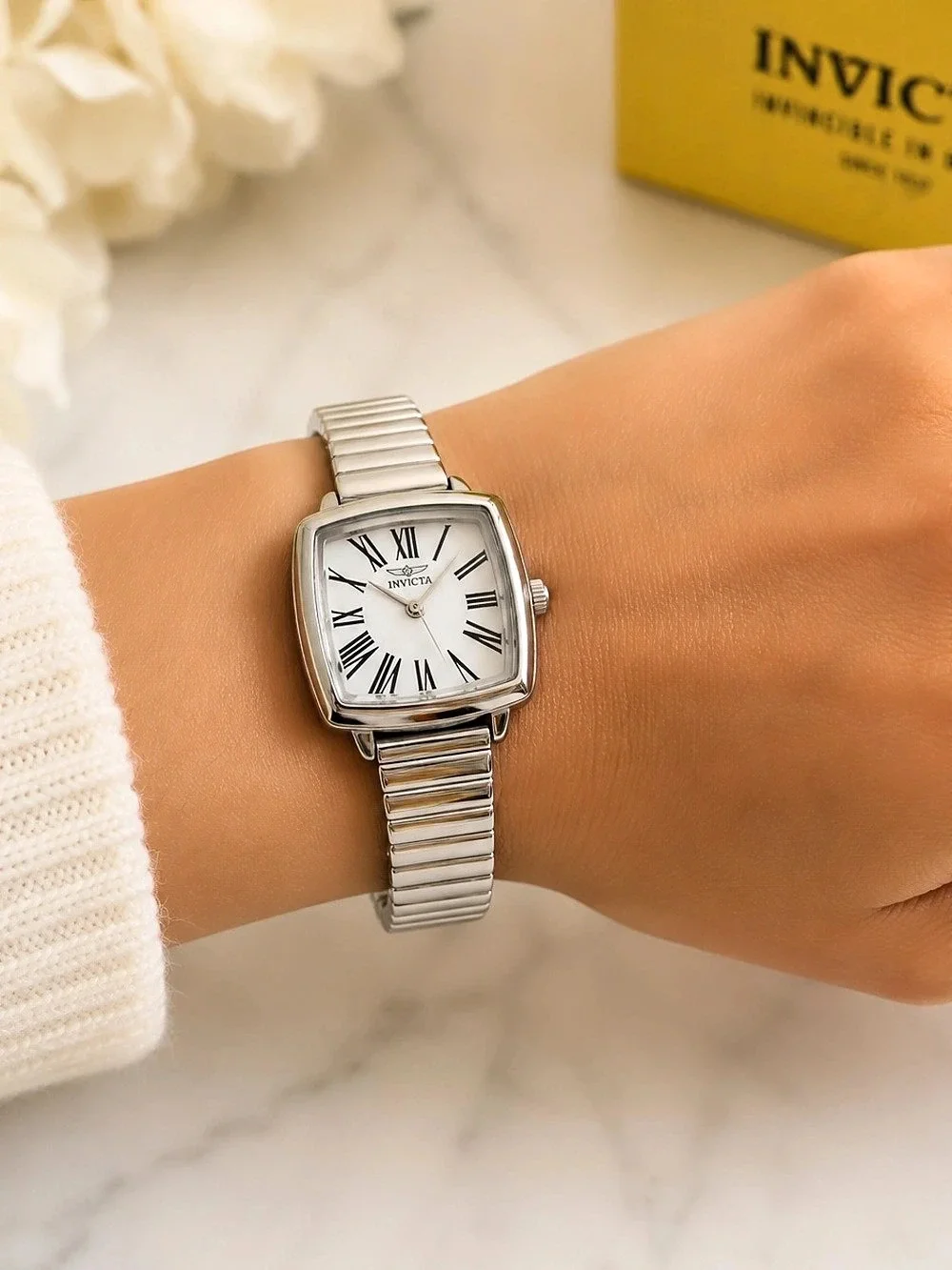 Invicta Women’s 28mm Stainless Steel Watch White Dial Roman Numerals MSRP $199